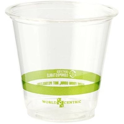 PLA βιο-συστατέα διαυγή φλιτζάνια με κάλυμμα 16 Oz ποτήρι τσαγιού με γάλα